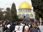  فيديو: تظاهرة حاشدة في المسجد الأقصى المبارك عقب صلاة الجمعة